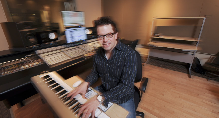 Composer Dave Pierce made the music happen for the Winter Olympics