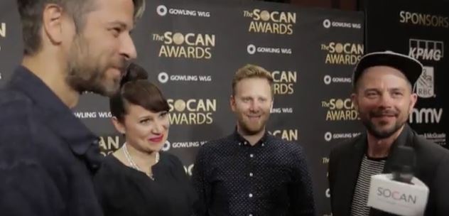 SOCAN Awards 2016: co-writers of “Summertime,” “Bungalow”