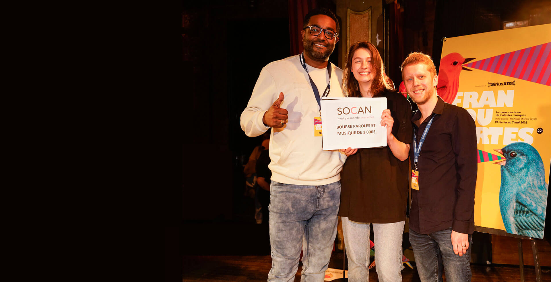 Francouvertes: Lou-Adriane Cassidy, collaborators Stéphanie Boulay, Philémon Cimon win Paroles & Musique Award