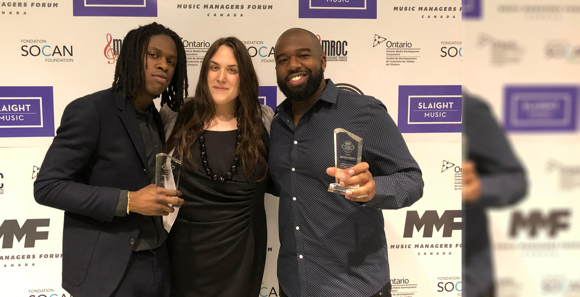 SOCAN Foundation sponsors Banner Year Award for Daniel Caesar and his managers/producers/co-writers