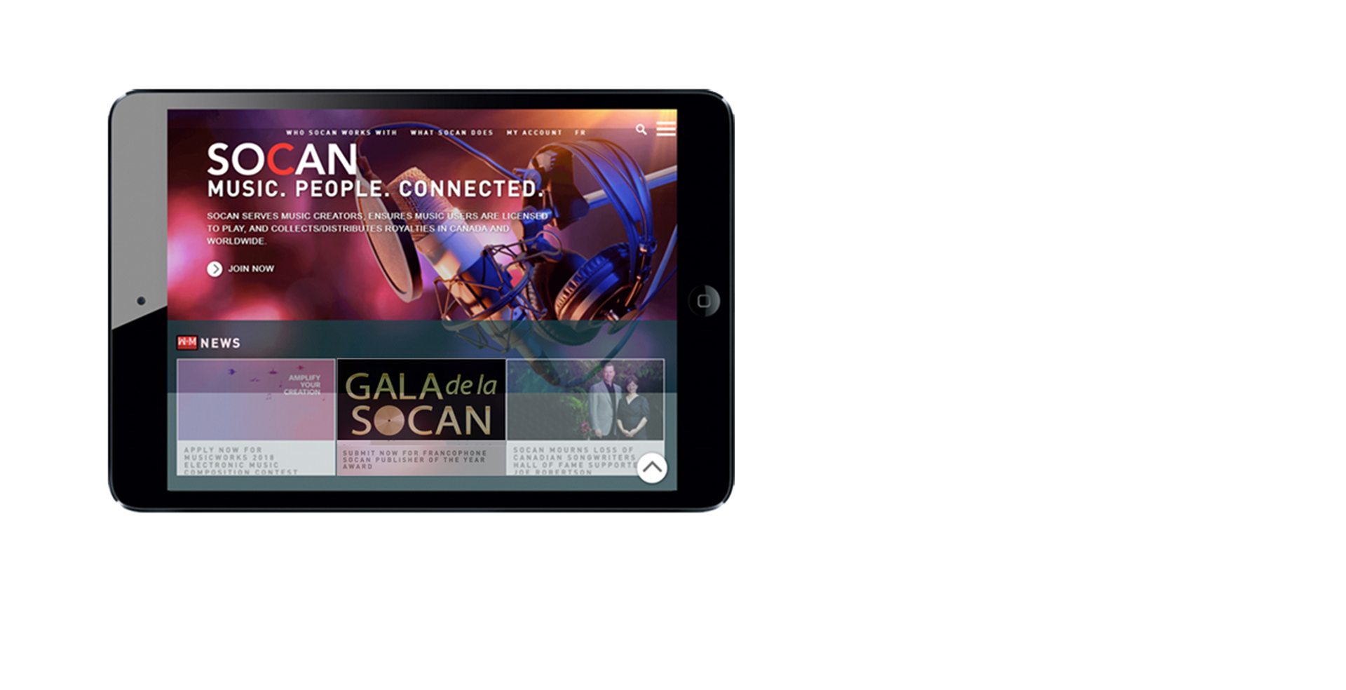 SOCAN launches redesigned website