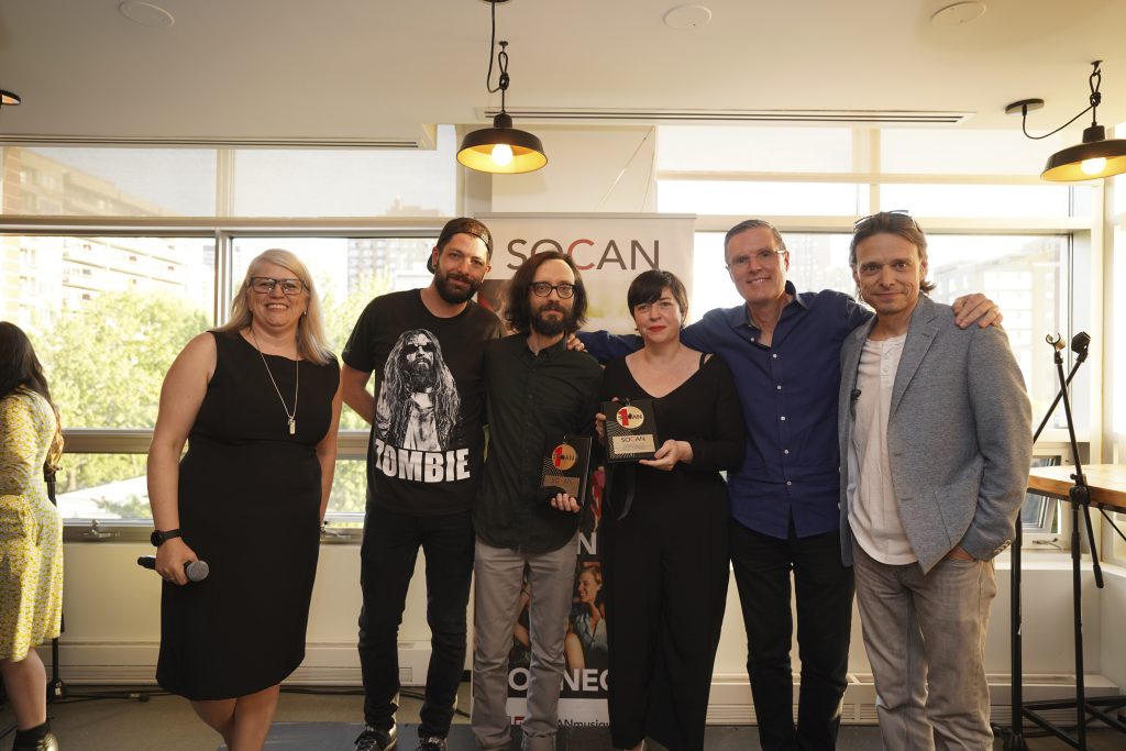 Geneviève Côté, David Charest, Philippe B, Marie-Ève Rochon, Éditions Bonsound, Eric Baptiste, Marc Ouellette, SOCAN