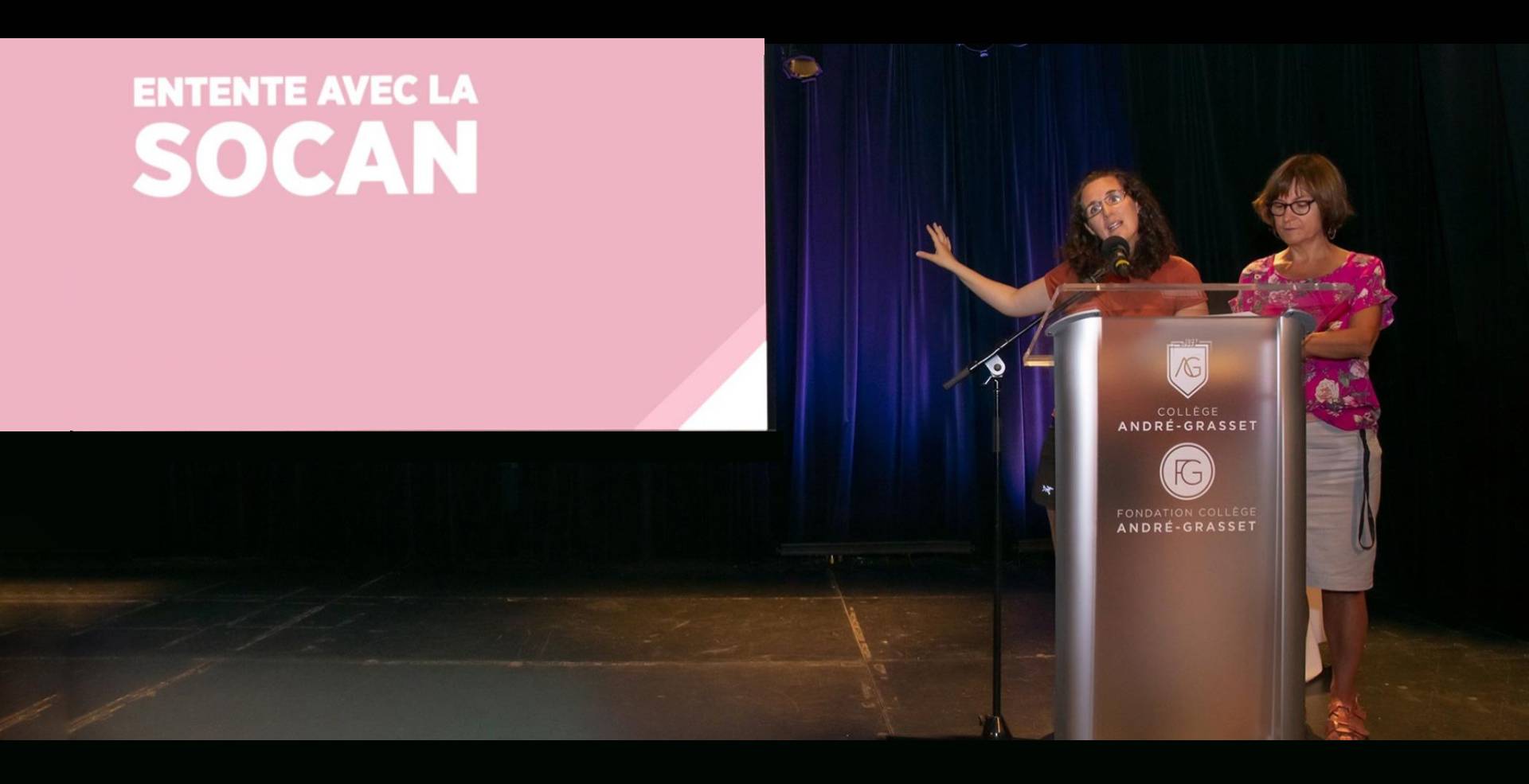 SOCAN Creates Partnership with Collège André-Grasset
