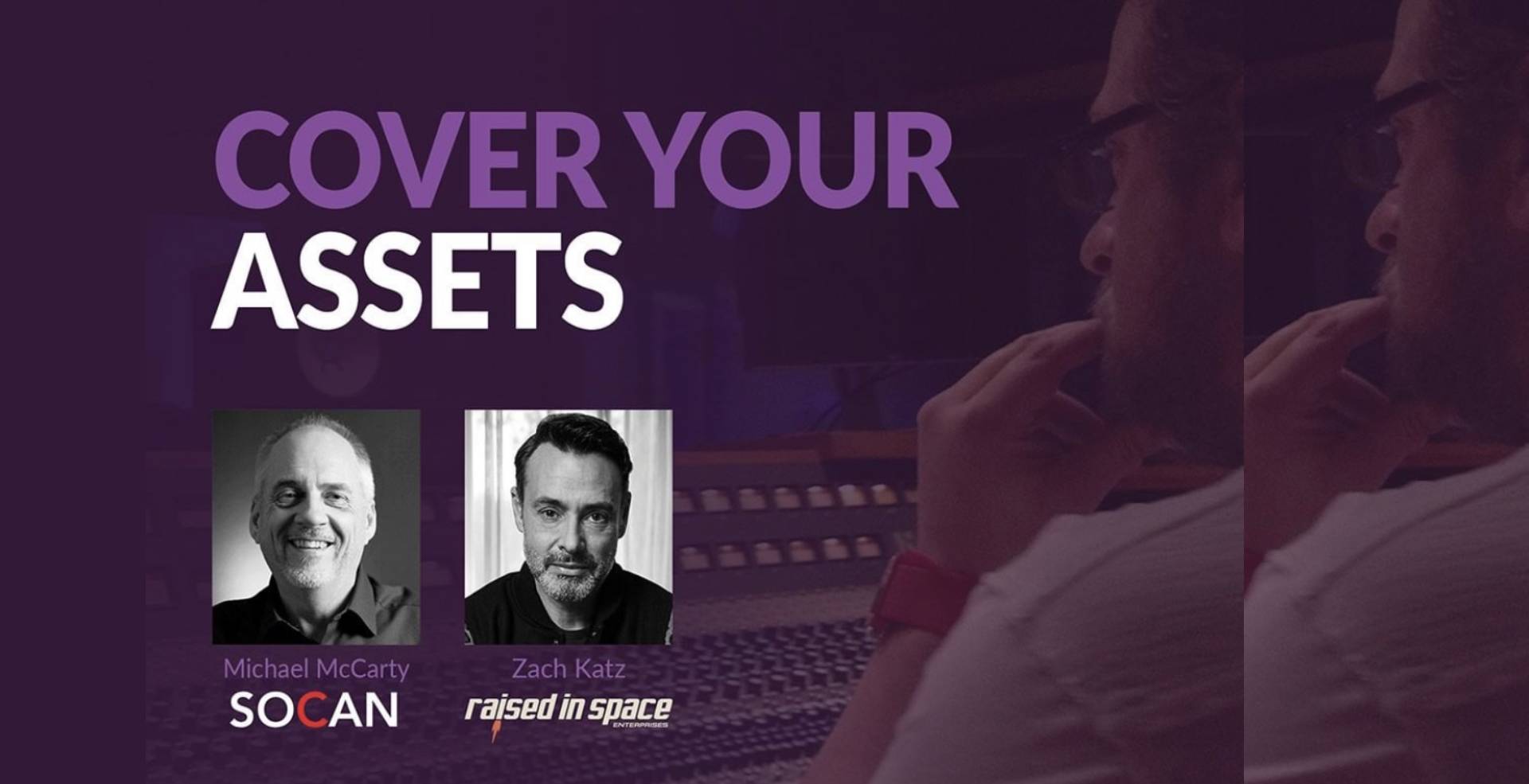SOCAN’s Michael McCarty to take part in “Cover Your Assets” webinar