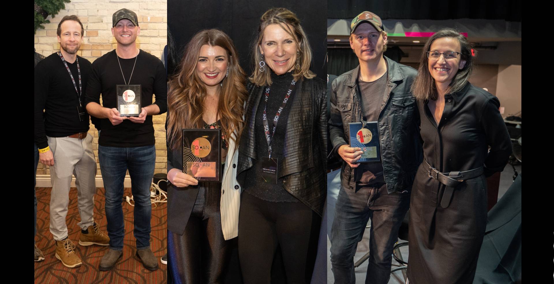 SOCAN presents No. 1 Song Awards to Tenille Townes, Tim Hicks, James Barker
