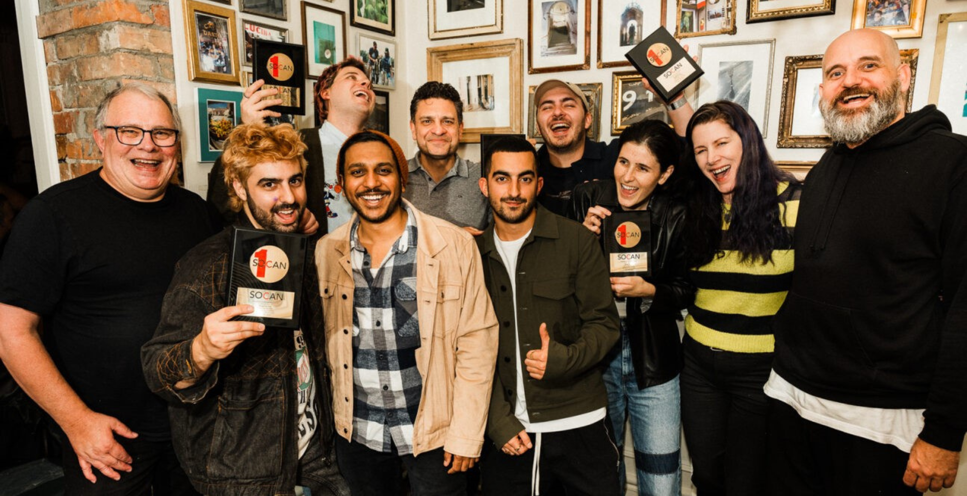 SOCAN honours Valley, Sony Music Publishing Canada, with No. 1 Song Award
