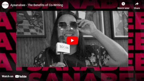 SOCAN, interview, Aysanabee