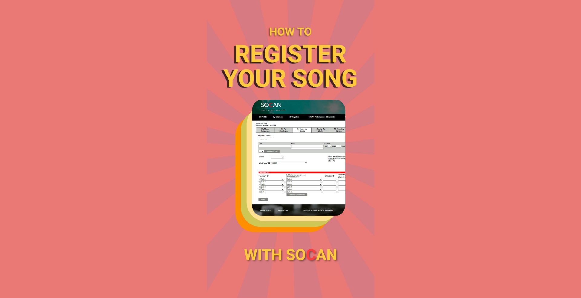 Video: How to register your song with SOCAN