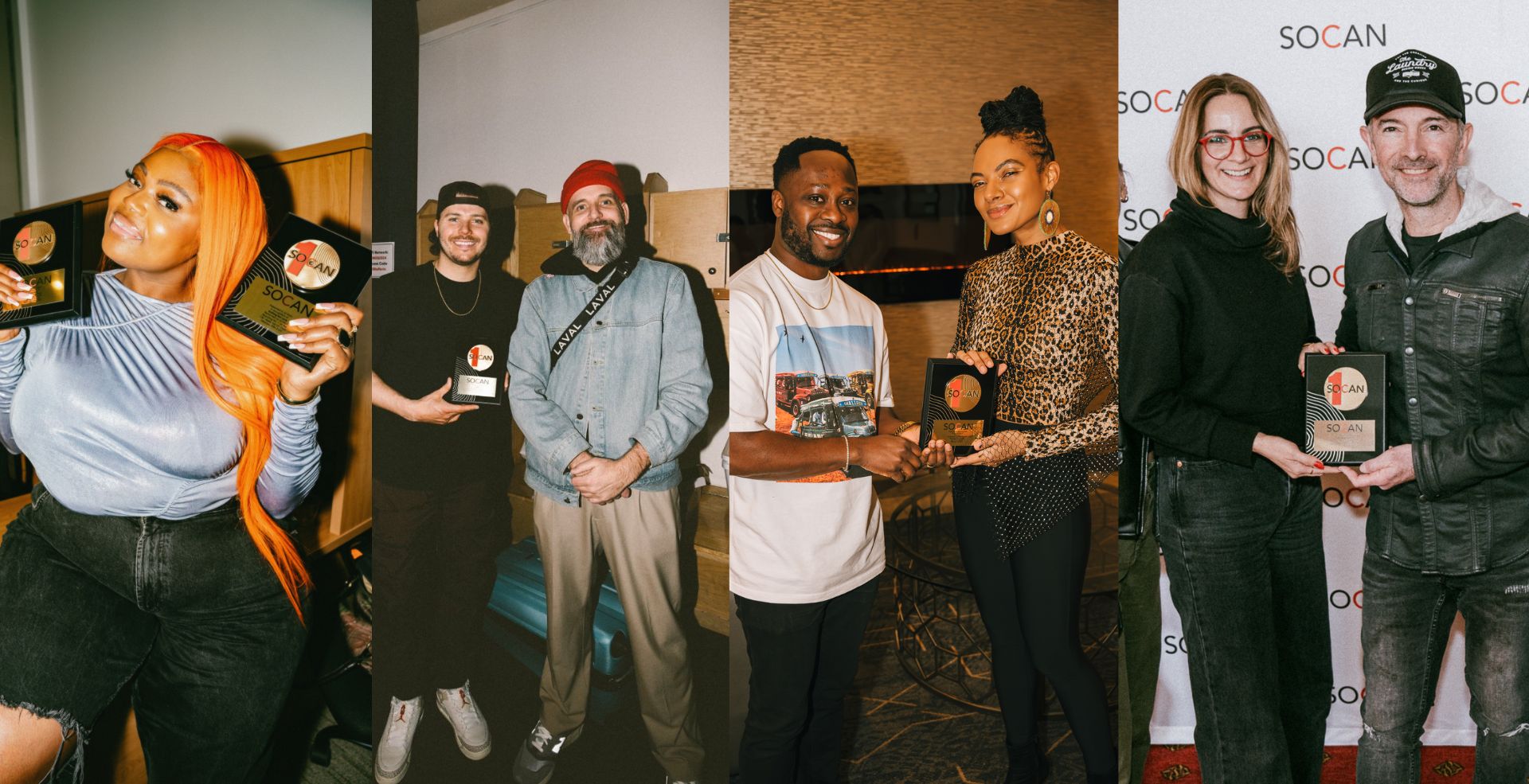 SOCAN presents five No. 1 Song Awards during 2024 JUNO weekend