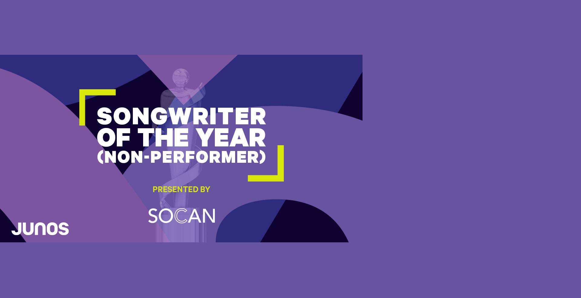 SOCAN presents new non-performing songwriter category at 2025 JUNOs