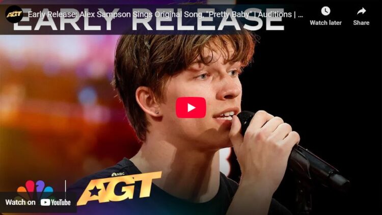 Alex Sampson, America's Got Talent, audition, TV, video