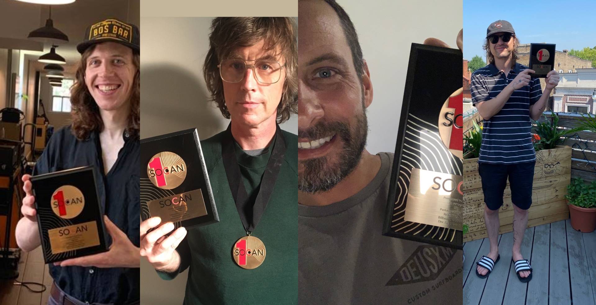 La SOCAN remet un Prix No. 1 à Anyway Gang