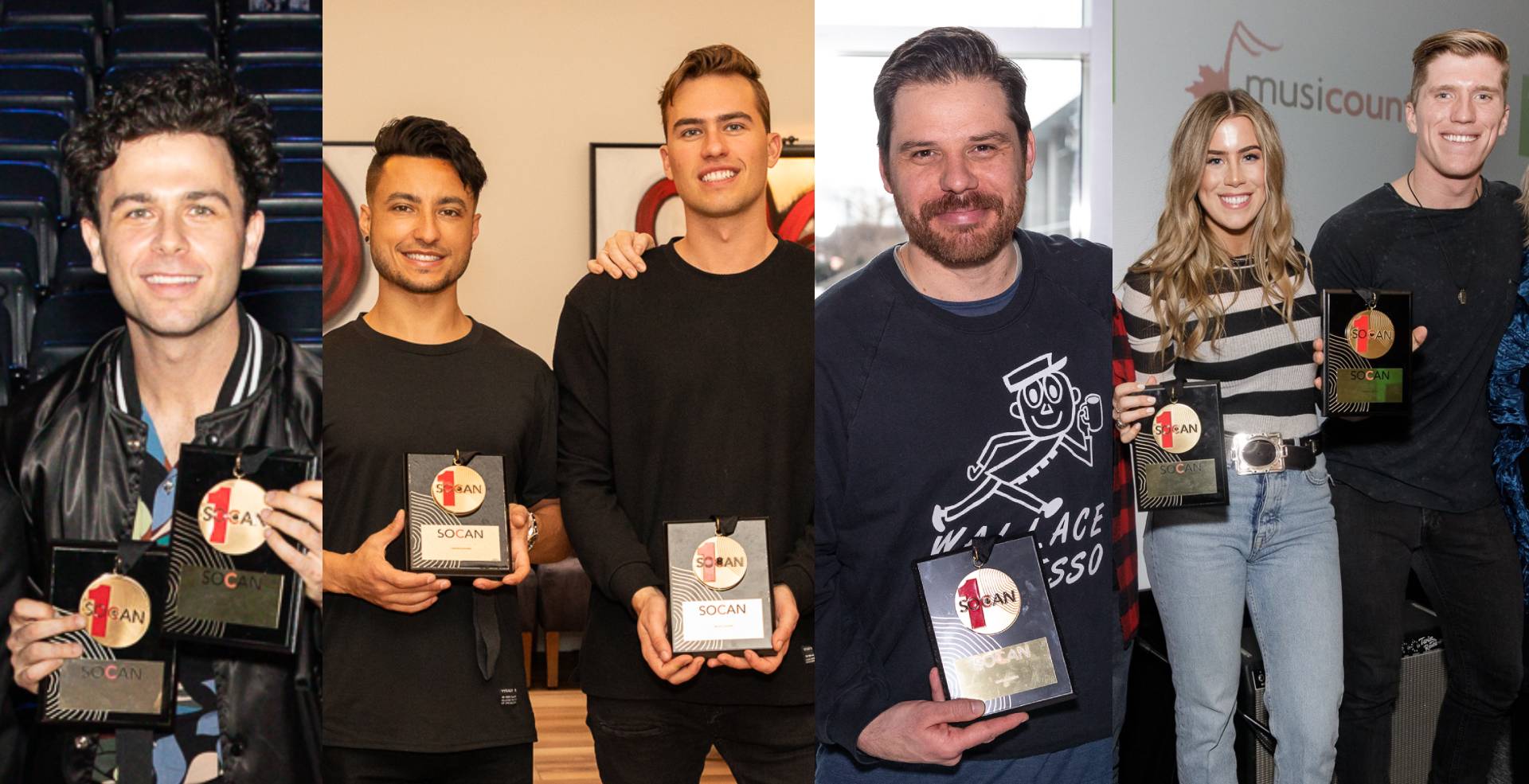 La SOCAN remet cinq Prix No. 1 SOCAN au Semaine des JUNO 2019