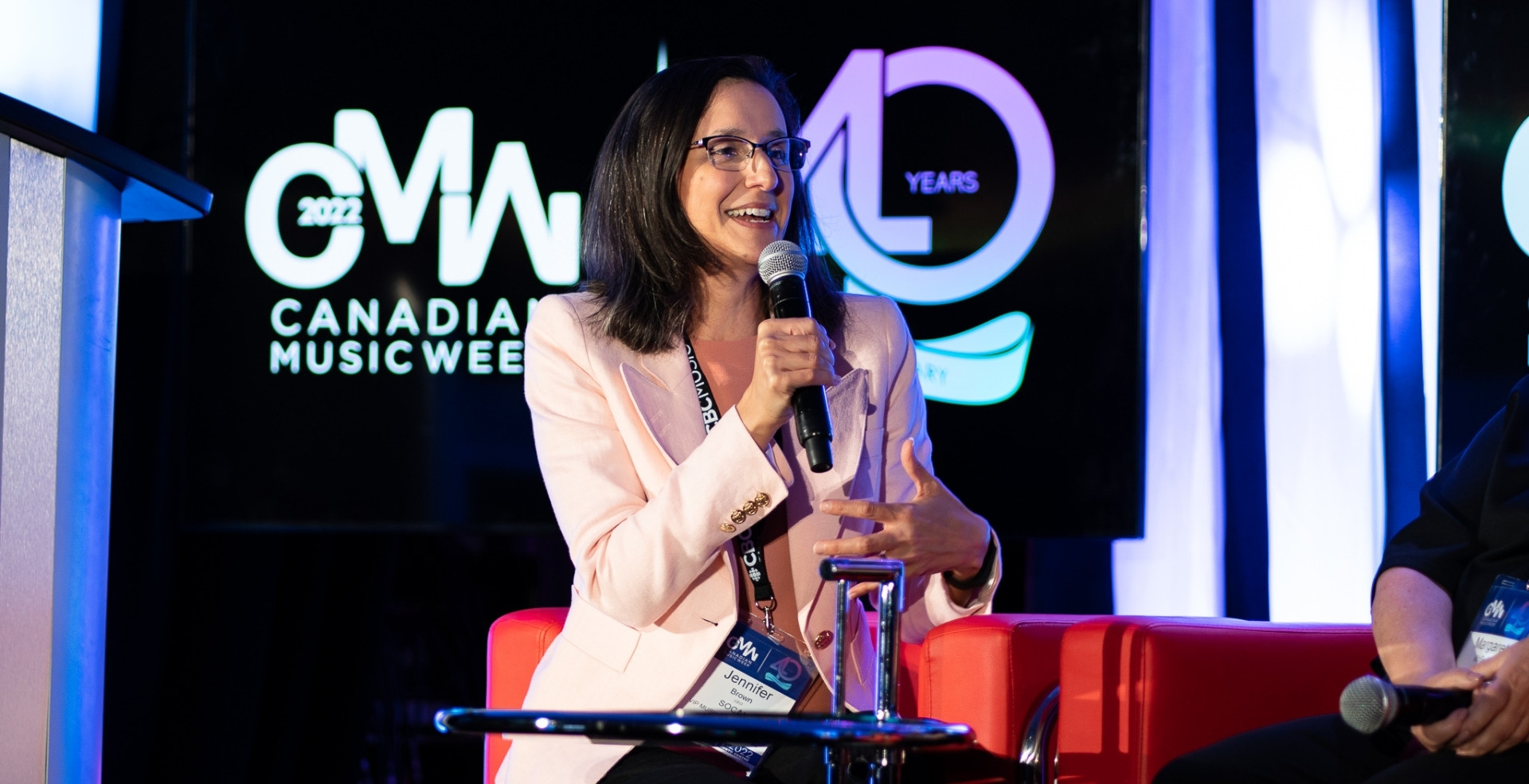 La chef de la direction et d’autres dirigeants de la SOCAN prennent la parole à la CMW 2022