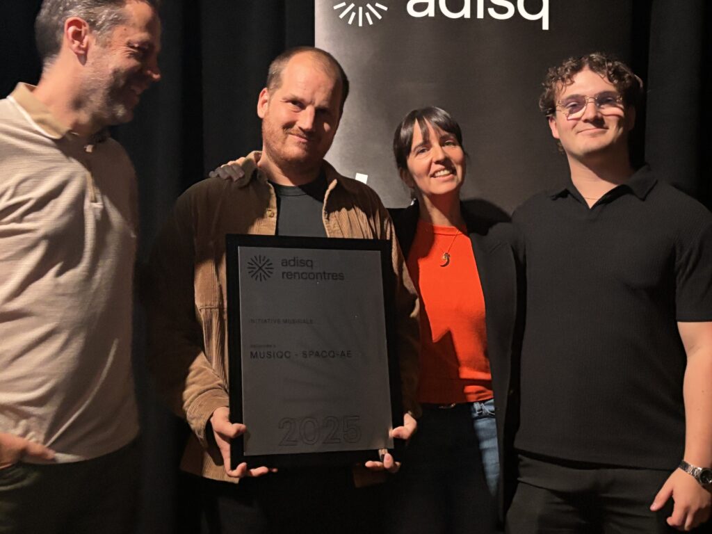 MUSIQC, ADISQ, Music Initiative of the Year, 2025