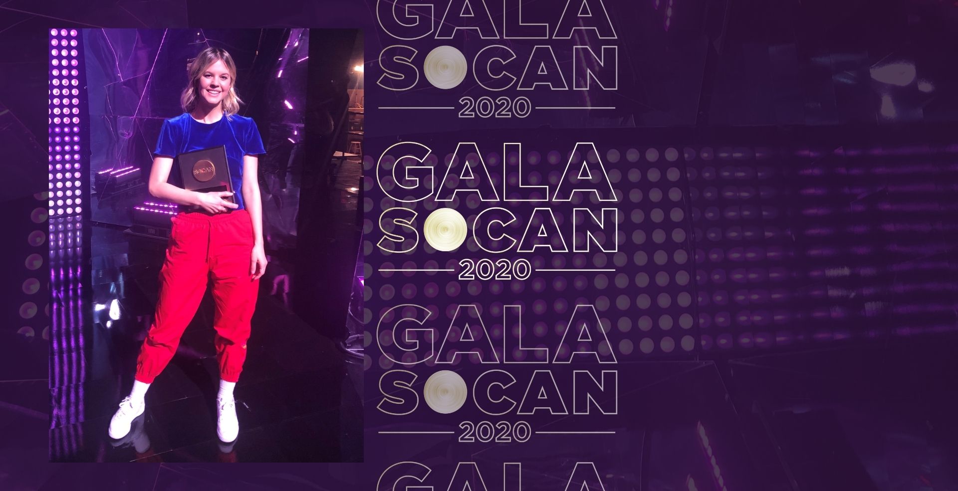 Gala SOCAN 2020 : Un prix chansons populaires pour Eli Rose