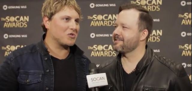 SOCAN Awards 2016 : Jason Blaine, Deric Ruttan