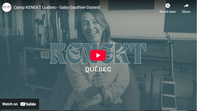 Kenekt, Quebec City, Ville de Québec, October 2025, Octobre, Gaby Gauthier Durand, SOCAN